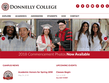 Tablet Screenshot of donnelly.edu